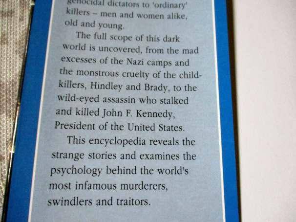 THE ENCYCLOPEDIA OF TRUE CRIME - ALLAN HALL