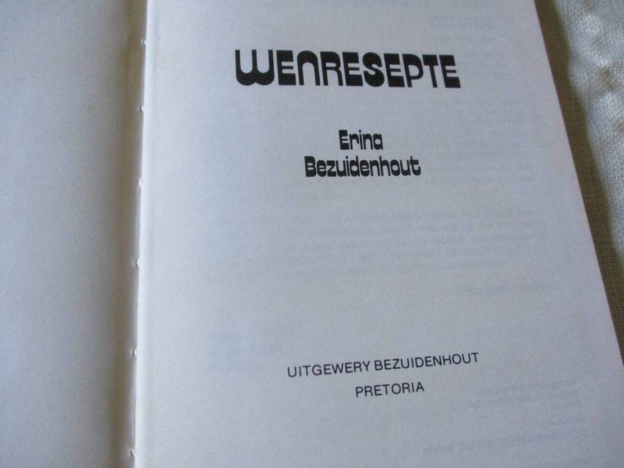WENRESEPTE - ERINA BEZUIDENHOUT