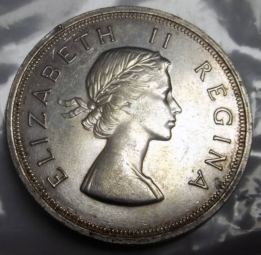 Union 5 Shillings 1954 - Proof like