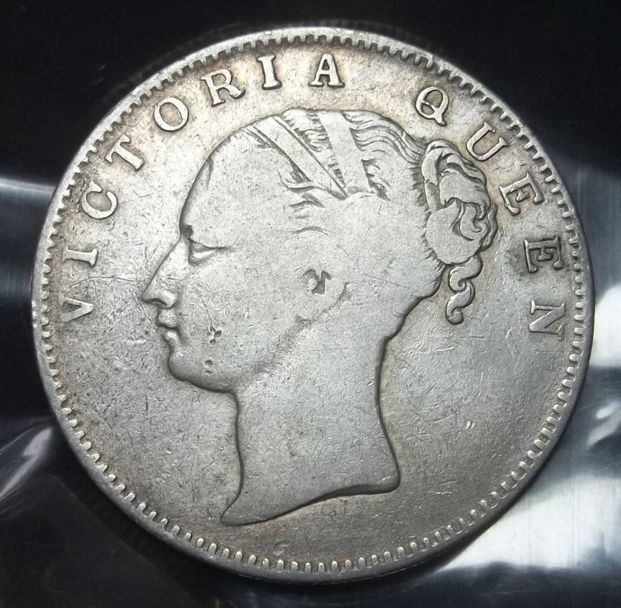 East India Company 1 Rupee 1840 - Calcutta Mint