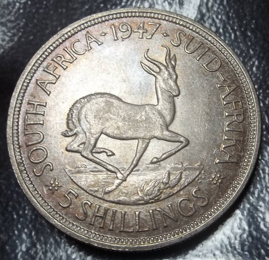 SA Union 5 Shillings 1947