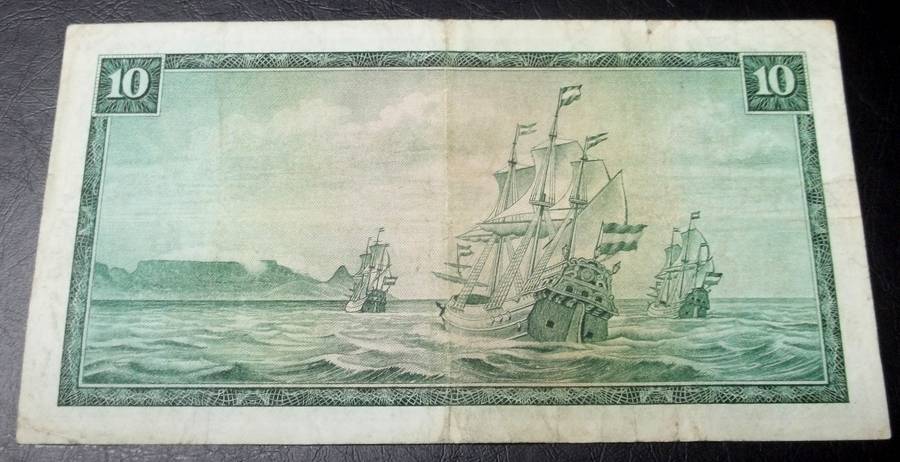 RSA 10 Rand late 1960's(TW de Jongh 1st Issue) - W5 Replacement