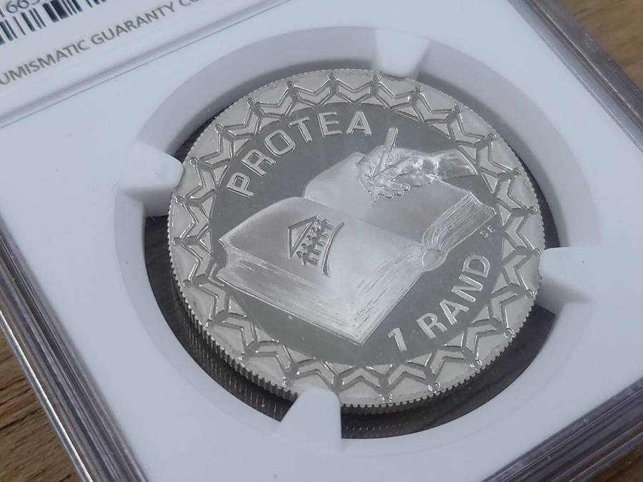 RSA 1996 Silver One Rand: Constitution - NGC PF70 Ultra Cameo: Top Pop - Low Mintage: 2931