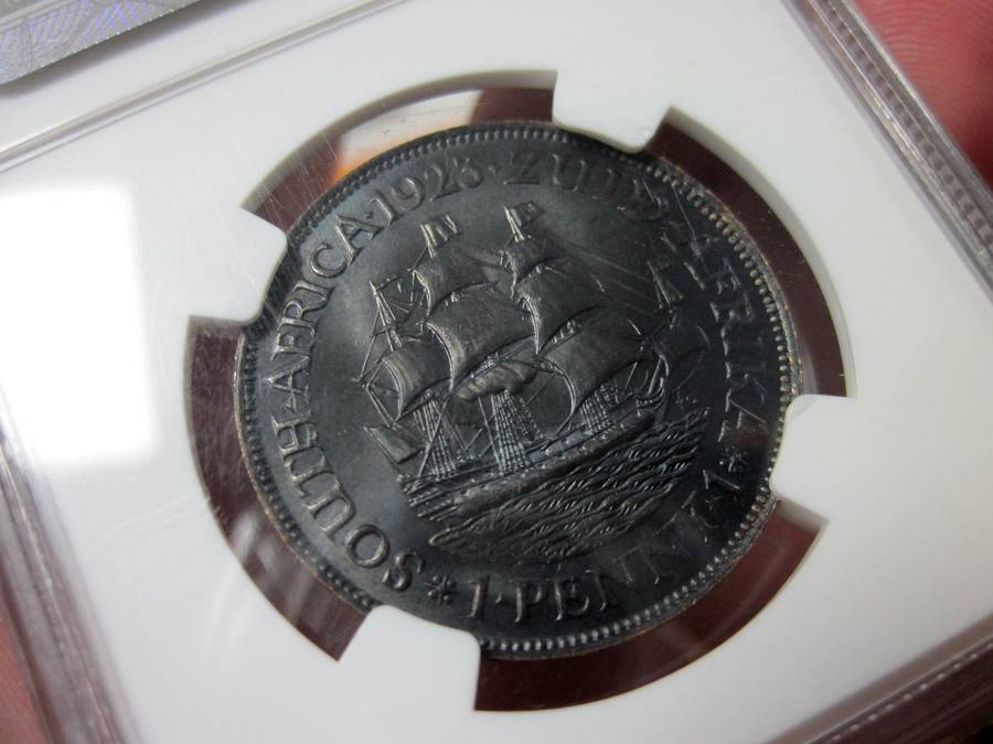 SA Union 1 Penny 1923 - NGC MS65BN