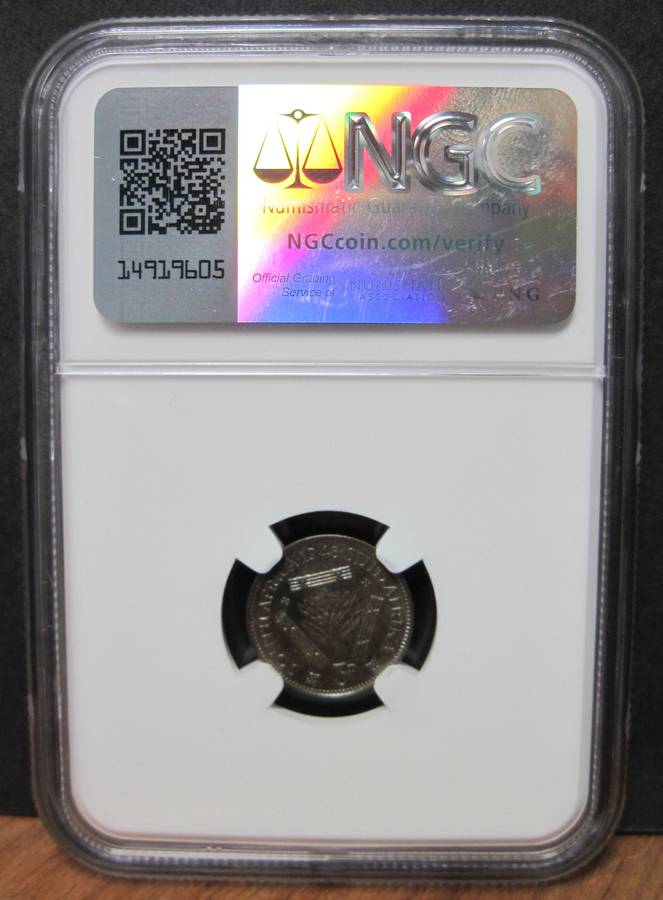 SA Union 3 Pence 1948 - NGC PF65
