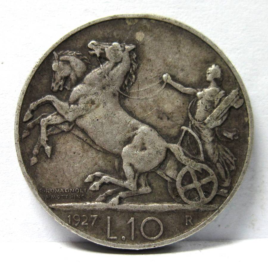 Italy 10 Lire 1927