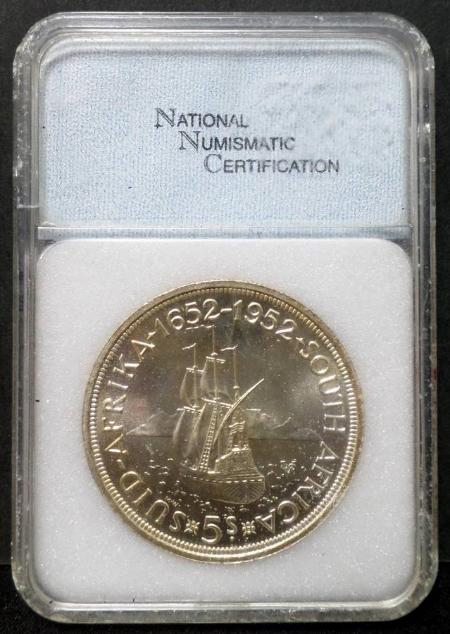 SA Union 5 Shillings 1952 - NNC MS68 PL