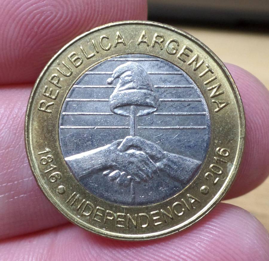 *R1 Auction* Argentina 2 Pesos 2016 - 200yrs Independence
