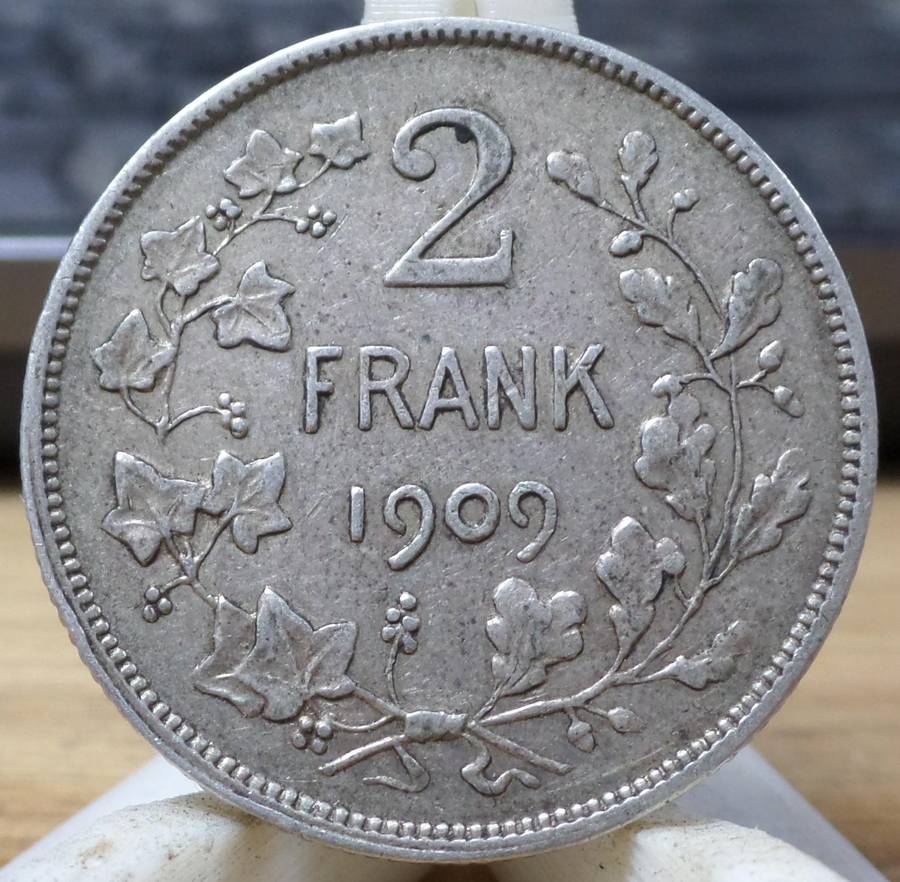 Belgium 2 Francs 1909