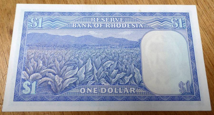 Rhodesia 1 Dollar 1976 - aUNC condition