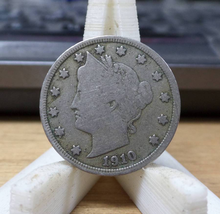 *R1 Auction* USA 5 Cents 1910