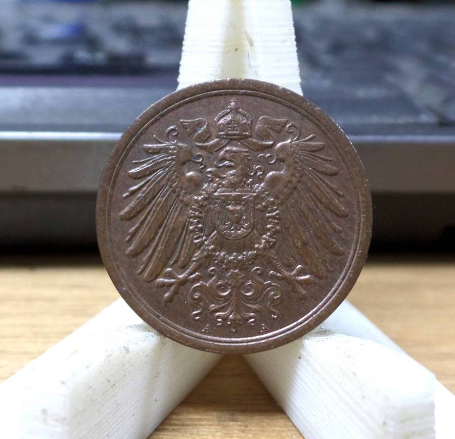 *R1 Auction* Germany 2 Pfennig 1914A - Great condition