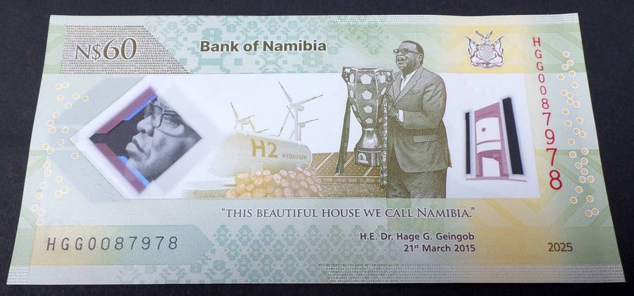 Namibia 60 Dollars 2025 - UNC condition
