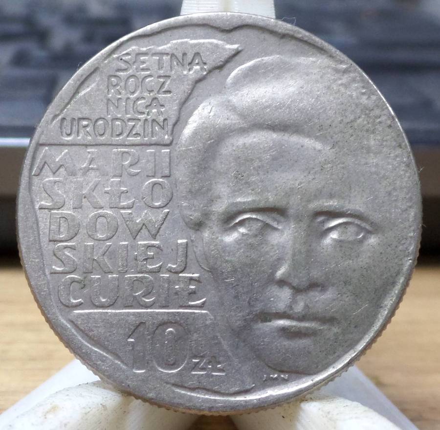 *R1 Auction* Poland 10 Zlotych 1967 - Marie Curie