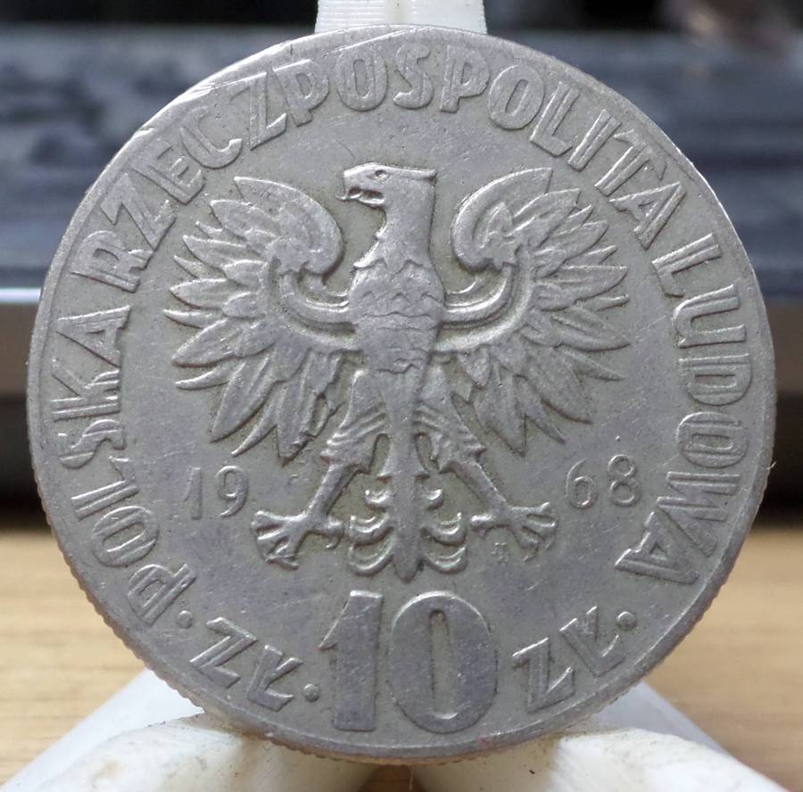 *R1 Auction* Poland 10 Zlotych 1968 - Copernicus