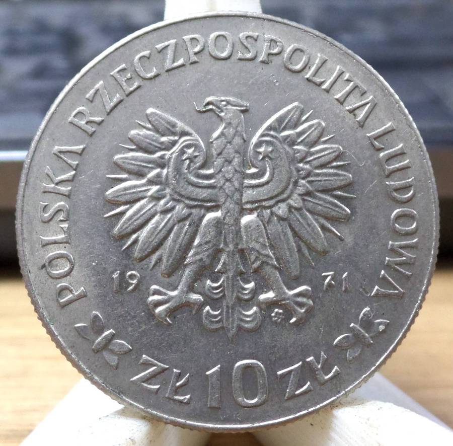 *R1 Auction* Poland 10 Zlotych 1971 - 50yrs Battle of Upper Silesia