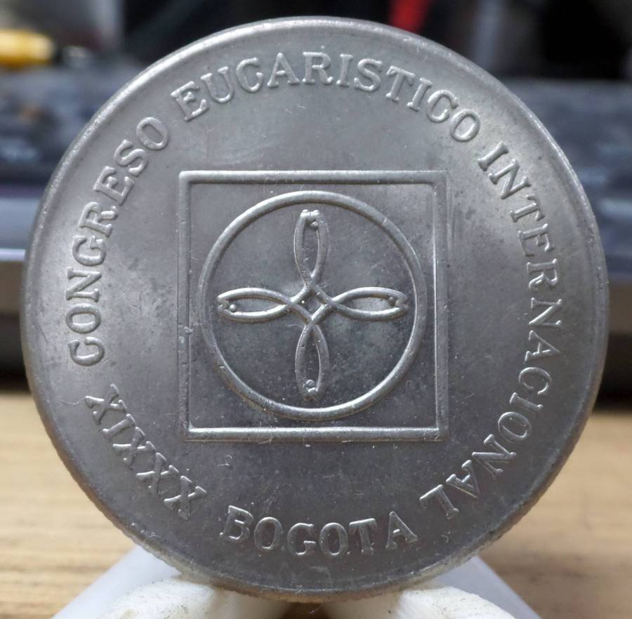 *R1 Auction* Colombia 5 Pesos 1968 - 39th Eucharistic Congress