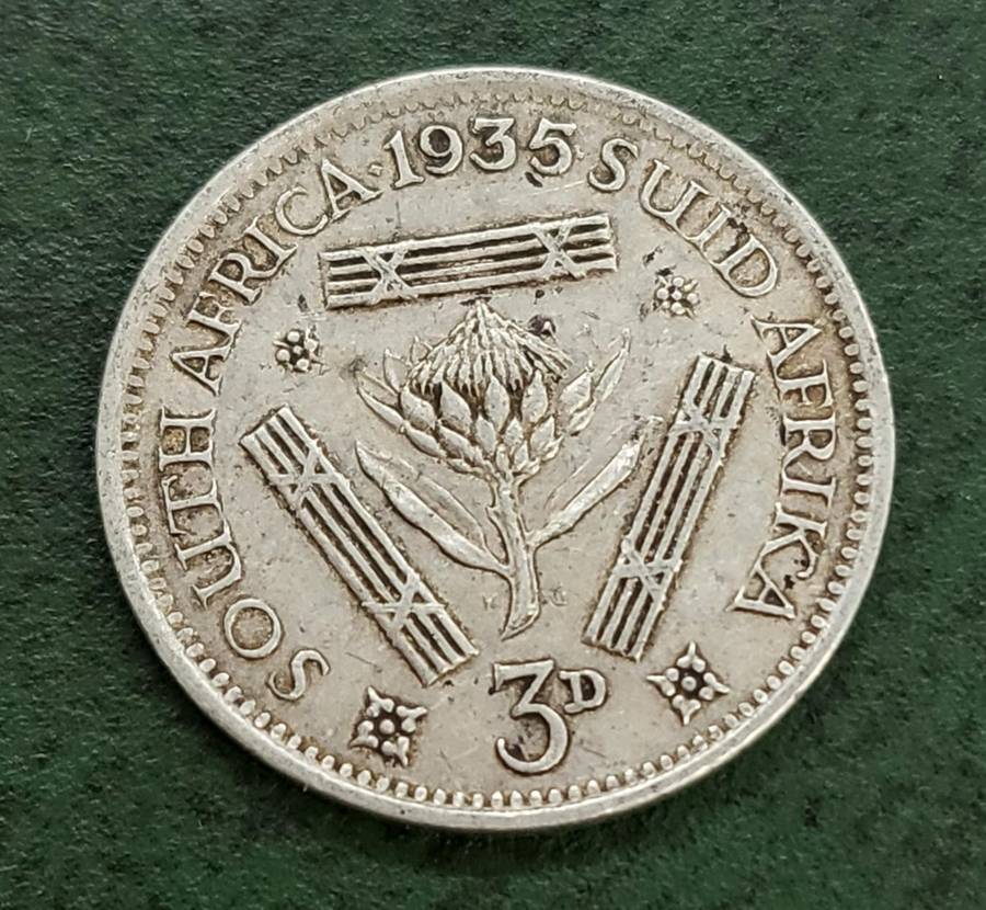 Union 1935 Threepence