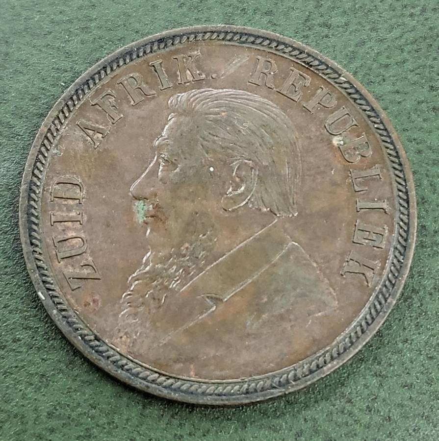 **R1 Auction** ZAR 1 Penny 1892Excellent condition