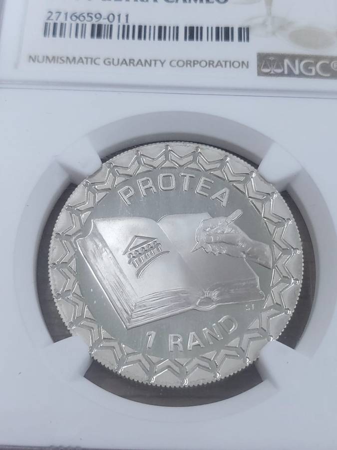 RSA 1996 Silver One Rand: Constitution - NGC PF70 Ultra Cameo: Top Pop - Low Mintage: 2931