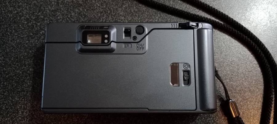 Pentax Espio 80 Zoom Black Blue Navy 35mm Film Camera From JAPAN