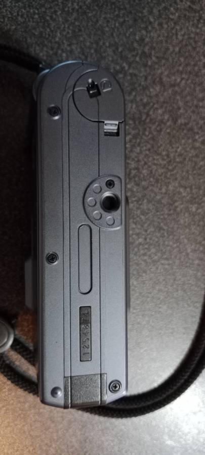 Pentax Espio 80 Zoom Black Blue Navy 35mm Film Camera From JAPAN