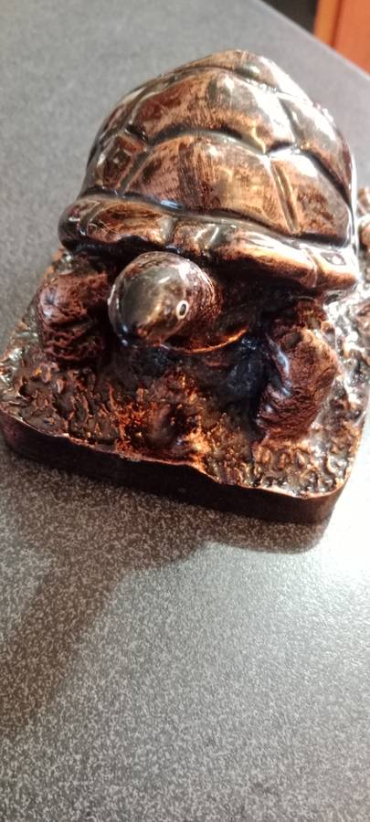 Vintage Tortious Sculpture from Seychelles