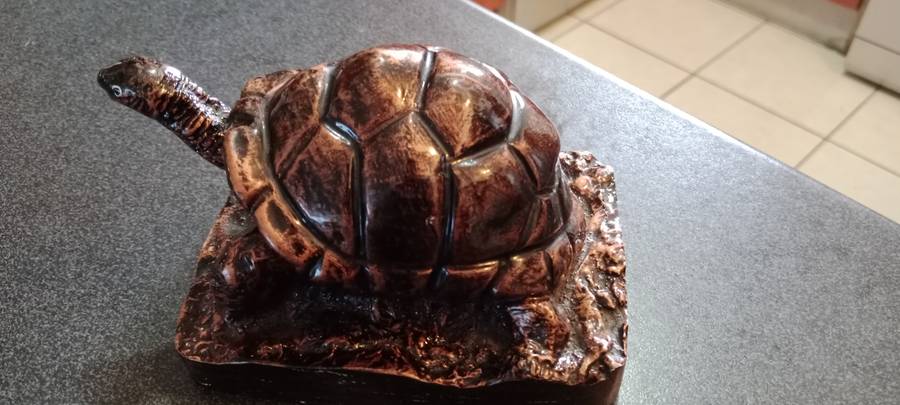 Vintage Tortious Sculpture from Seychelles