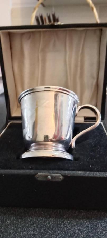 Vintage Silver Christening Cup