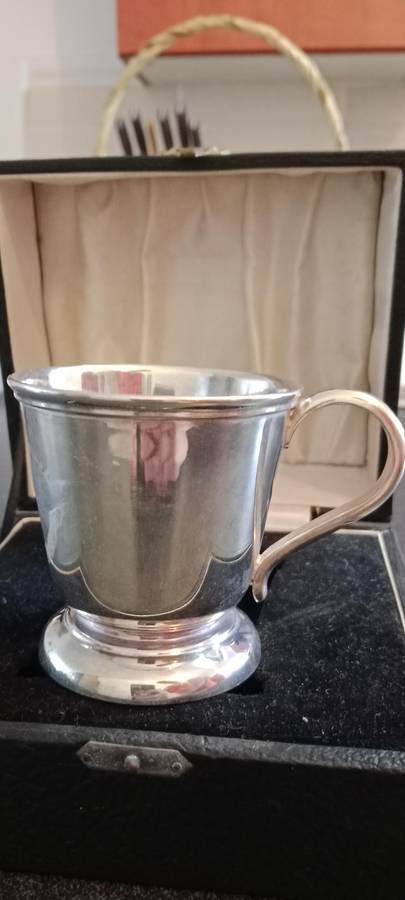 Vintage Silver Christening Cup