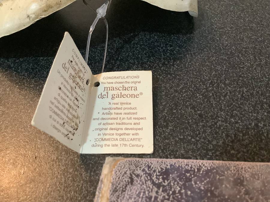 VINTAGE FATTO A VENEZIA THREE FACED MASK