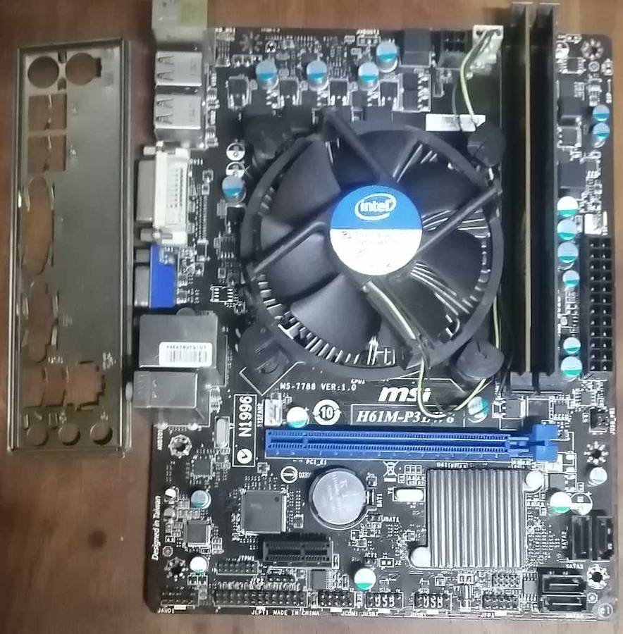 H61m P31 motherboard combo