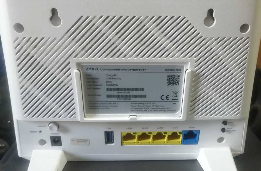 Zyxel wifi router duel band