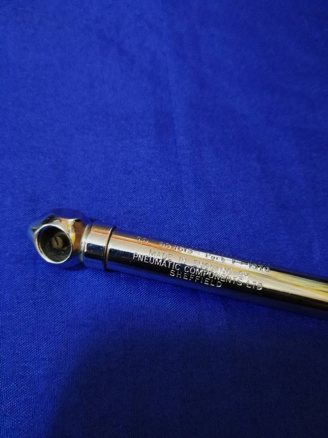 Vintage PCL- Made in England Tyre Pressure Gauge Metal Tool-  Collectible Sheffield
