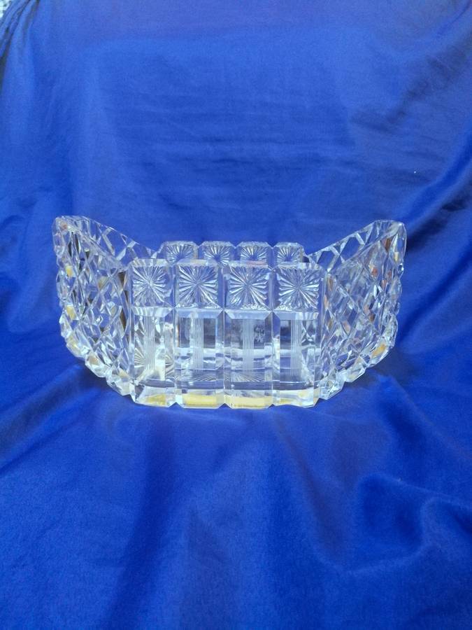 Cut Crystal Bowl- Stunning Piece- High clarity & Color. Vintage