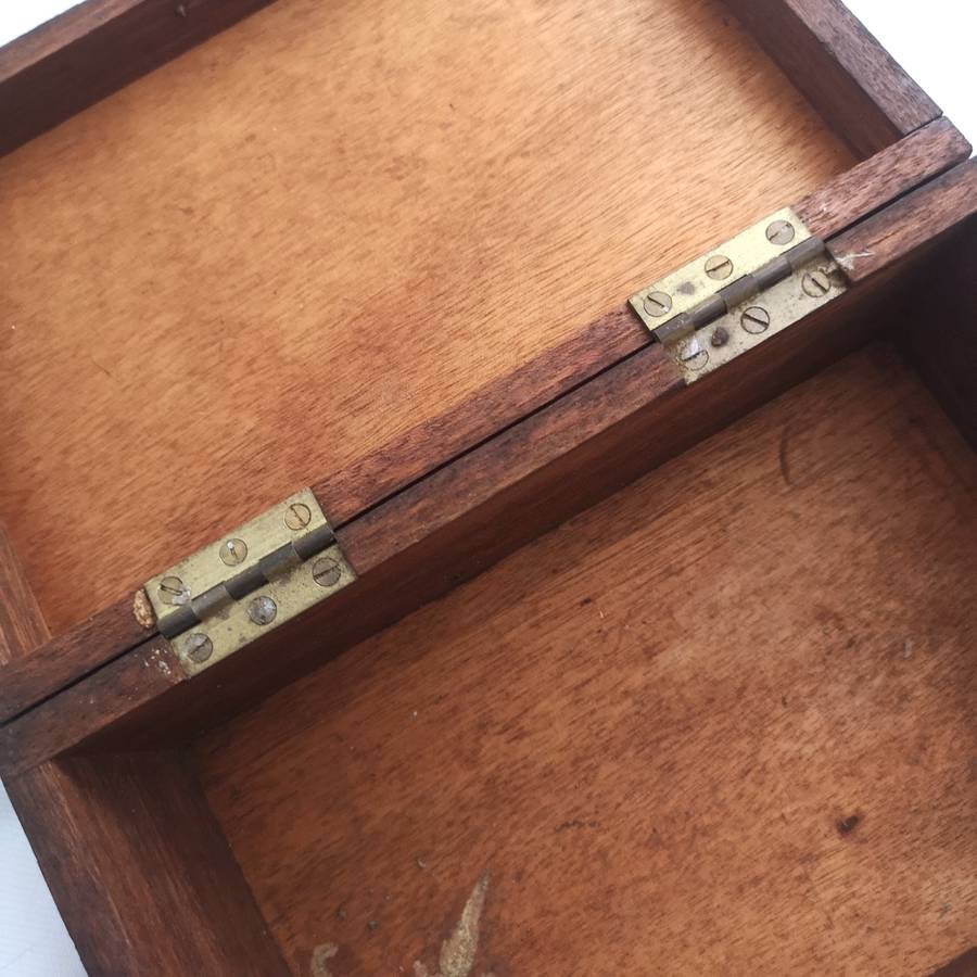 VINTAGE HAND MADE WOOD TOOL BOX- LOCKABLE
