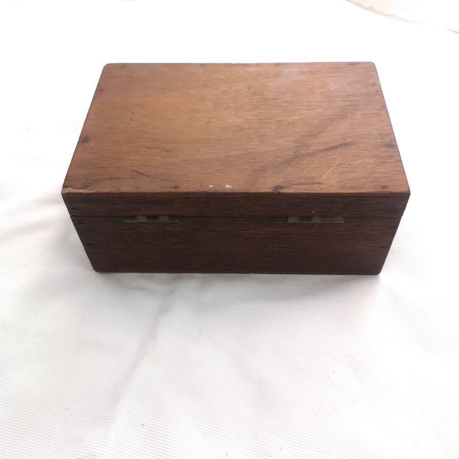 VINTAGE HAND MADE WOOD TOOL BOX- LOCKABLE
