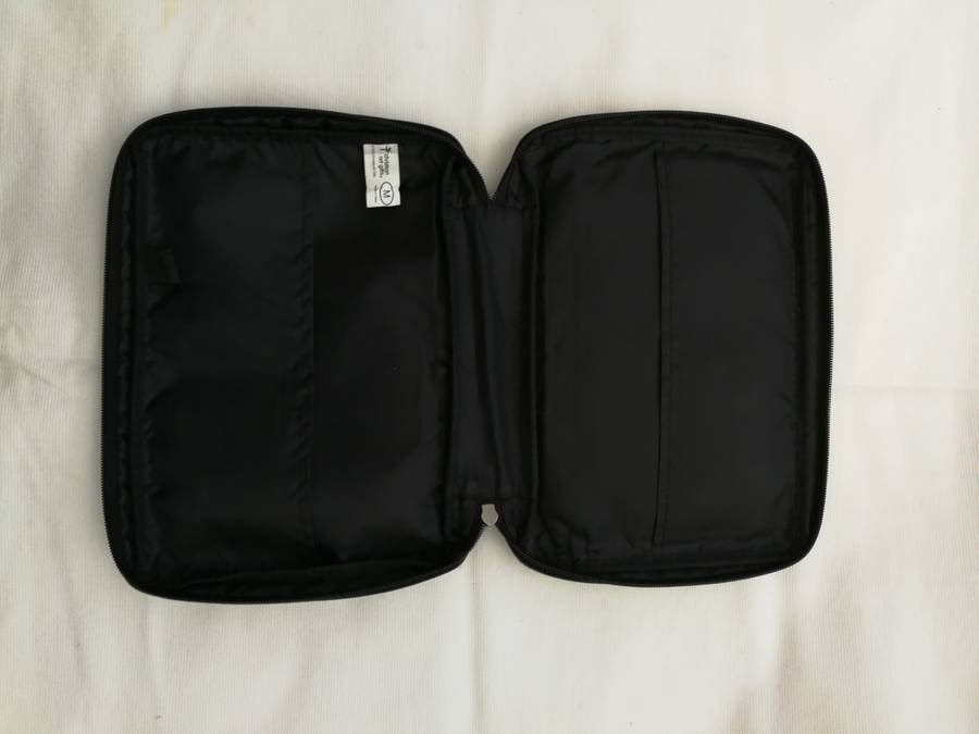 Black Bible Cover With Letter Print, Storage Bag, Handbag For Books Or Manuals Protection Travel