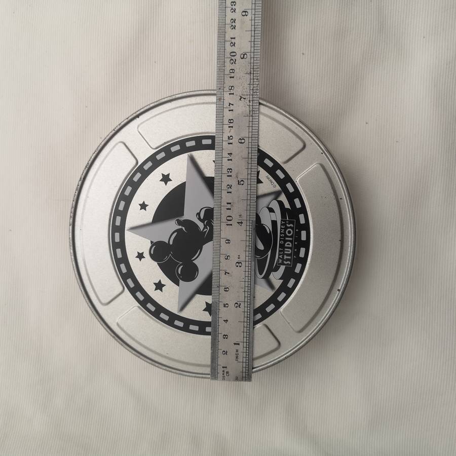 Vintage The Walt Disney Studios Paris Tin In Movie Reel Form
