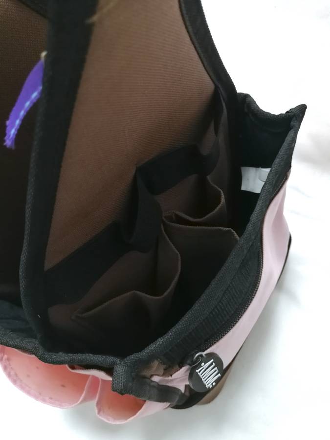 AMM The Original Tote-Ally Cool On-the-Go Scrapbook/ Makeup Artist OnSet Craft Pink/Brown Bag