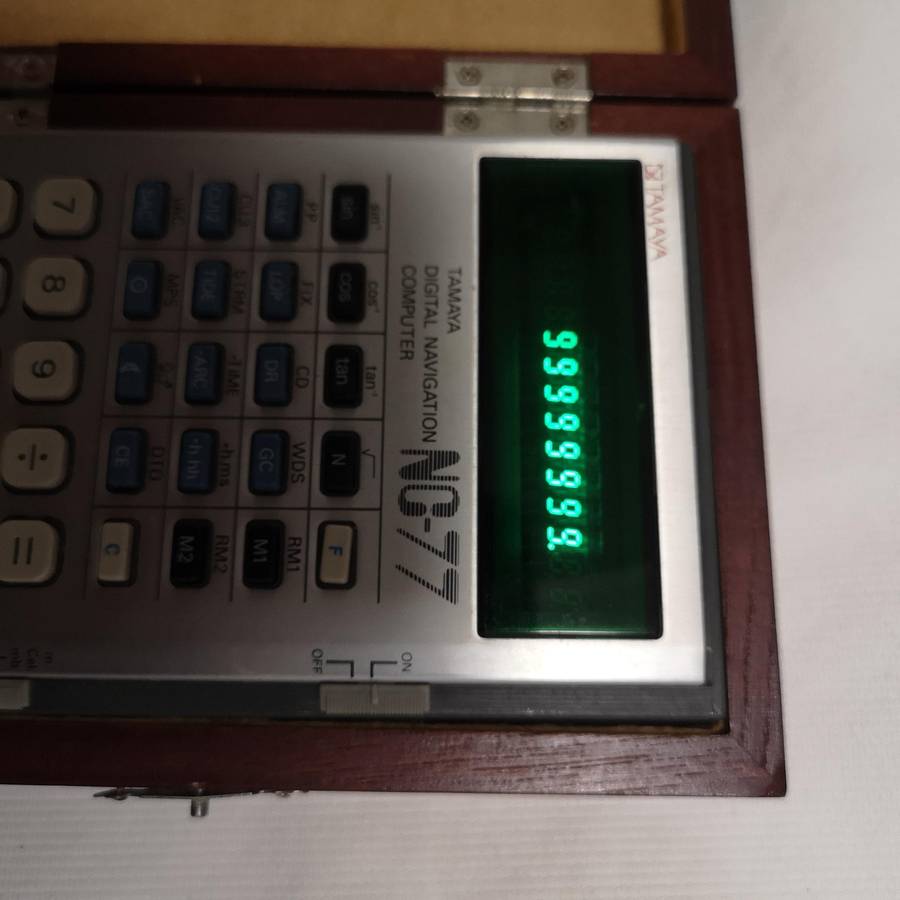Tamaya NC-77 Navigation Computer in Wood Case- Vintage- Japan