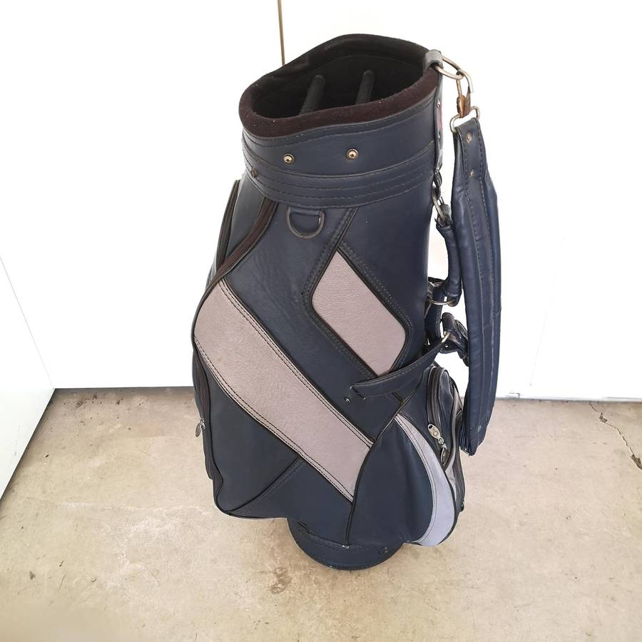 Golf Bag ISEMANN Leather with Durban Country Club Branding- Vintage