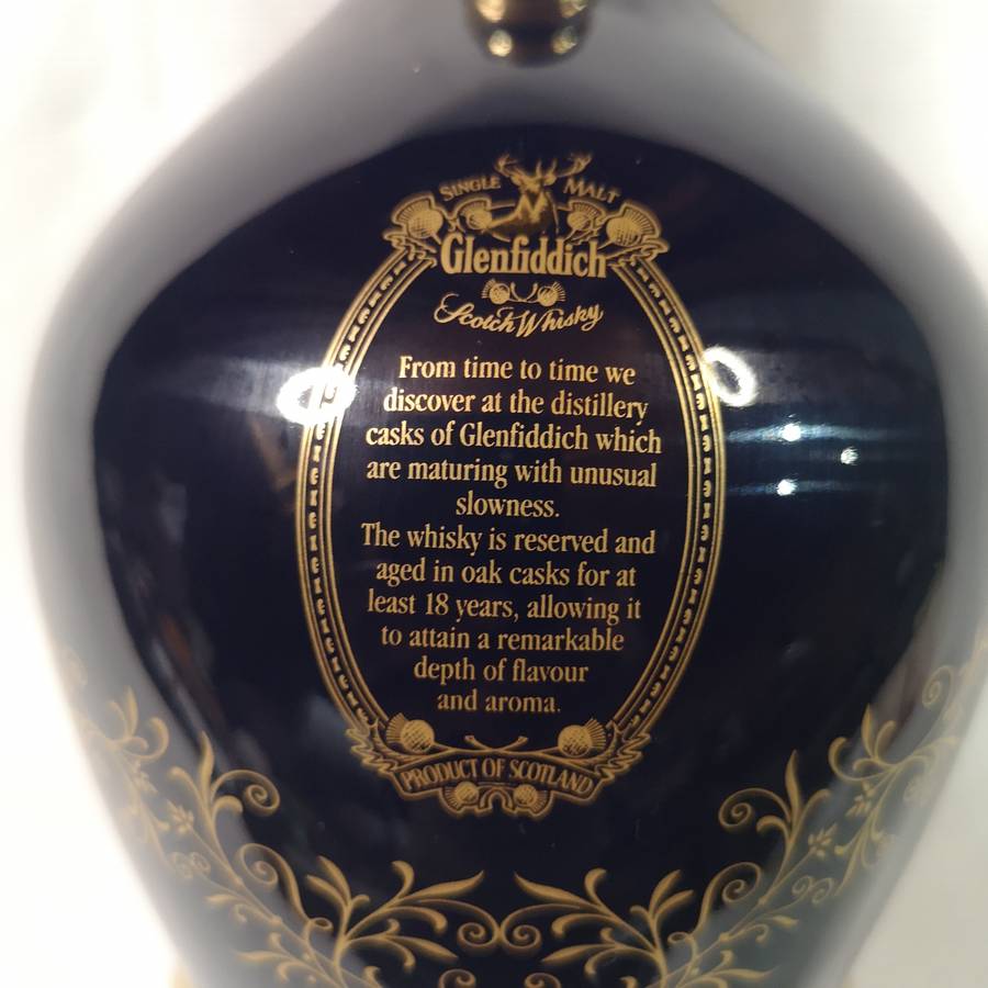 Glenfiddich Single Malt 18 Year Old Ancient Reserve Scotch Whisky Decanter Empty