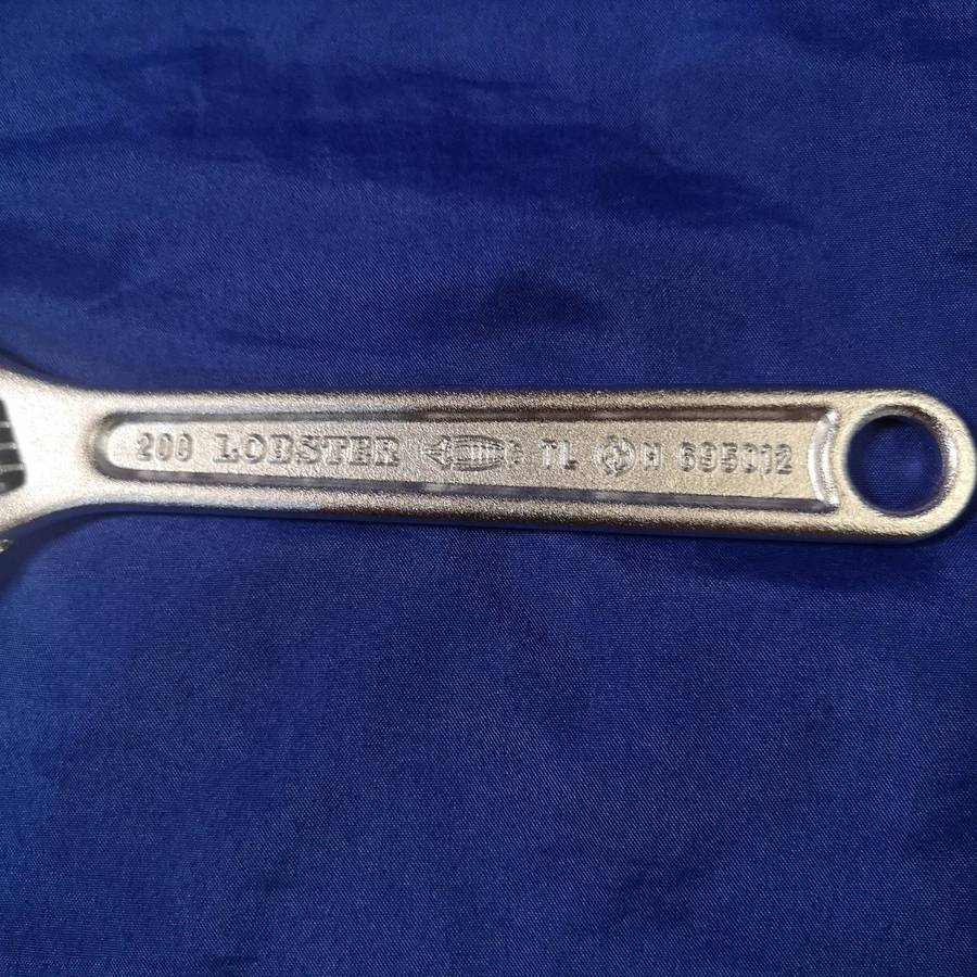 "Lobster" 8 8 Inch Adjustable Wrench 200mm Made in Japan Forged Alloy Steel