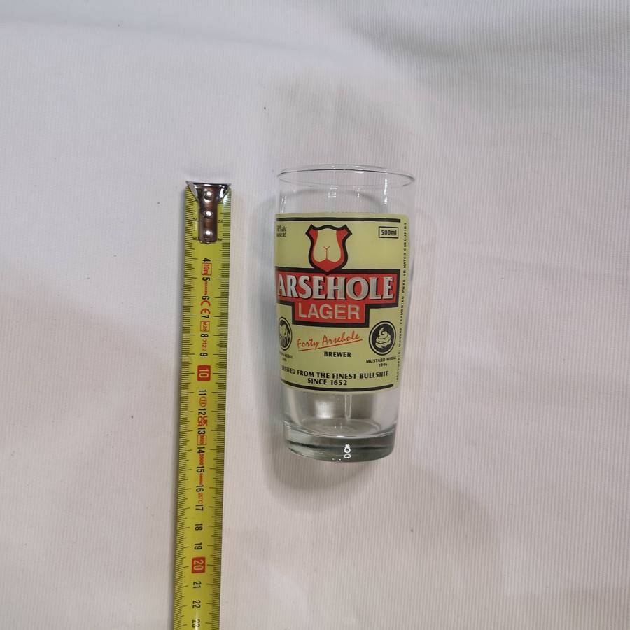 A##hole Larger Parody Beer Glass- Vintage