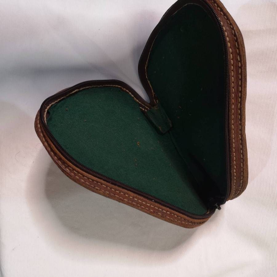 Gun Case- Hard Leather Zipup Case