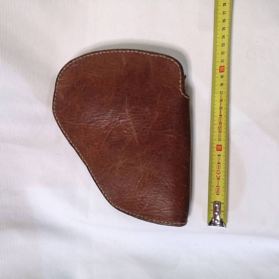 Gun Case- Hard Leather Zipup Case