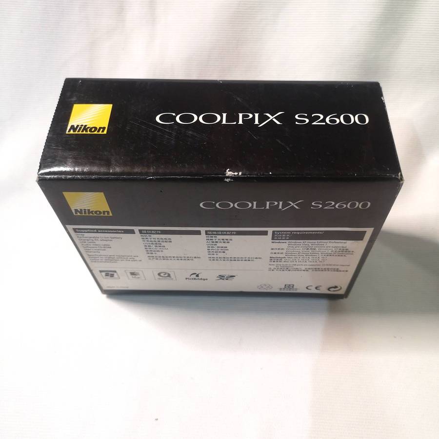 NIKON COOLPIX S2600 DIGITAL COMPACT- Charger, Box & Cables included