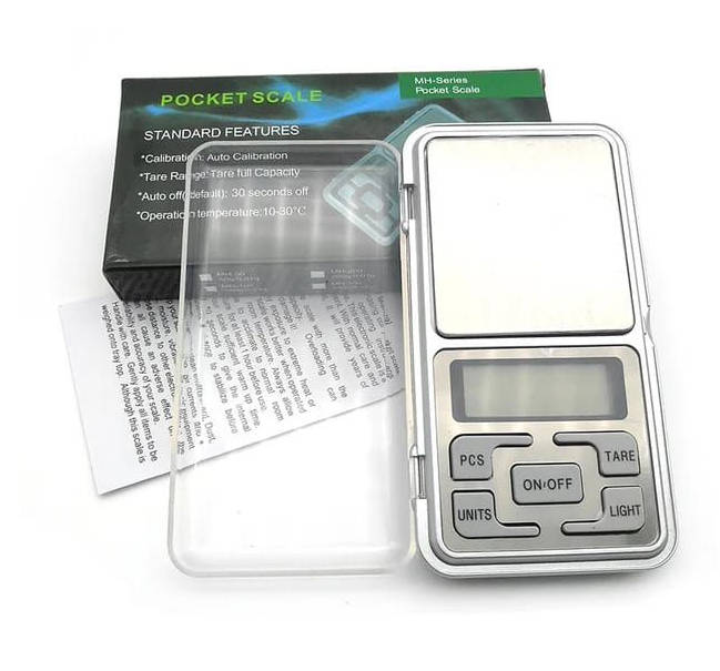 Mini Pocket Scale- Weighing Units: grain, oz, tl, grams and ct.
