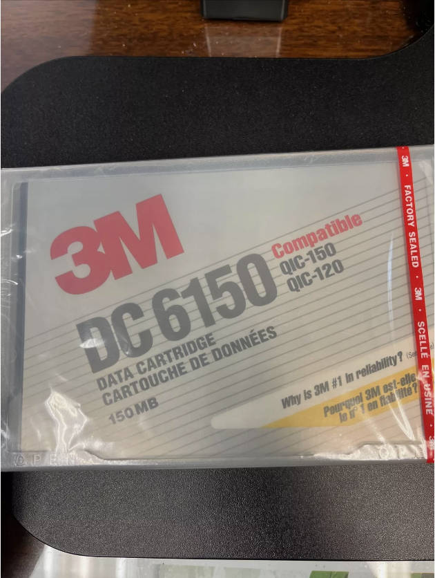 3M DC6150 *New Data Cartridge 150MB Capacity Works With QIC-150 & QIC-120 Drives